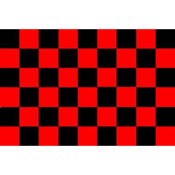 Checkered red/black medium hand flag