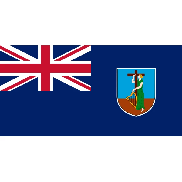 Montserrat medium hand flag
