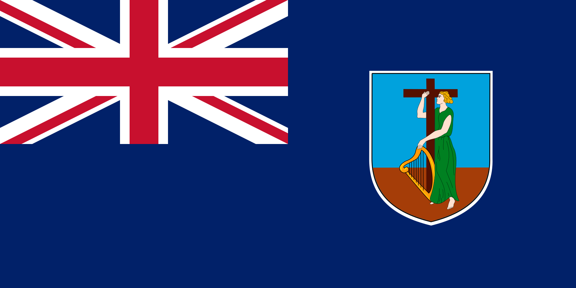 Montserrat Montserrat medium hand flag - Image 1