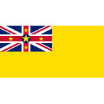 Niue medium hand flag