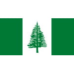 Norfolk Island medium hand flag