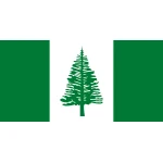Norfolk Island table flag