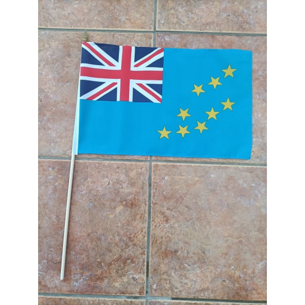 Tuvalu large hand flag