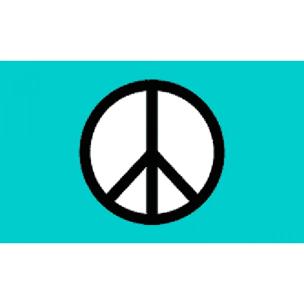 CND Peace medium table flag