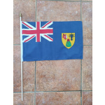 Turks and Caicos large hand flag