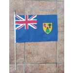 Turks and Caicos large hand flag