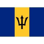 Barbados medium table flag