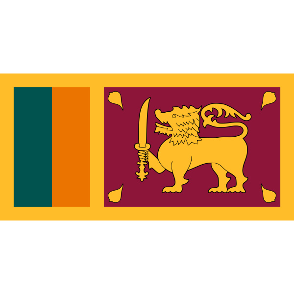 Sri Lanka Hand Flag