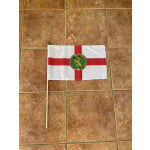 Alderney large hand flag