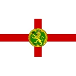 Alderney Table Flag