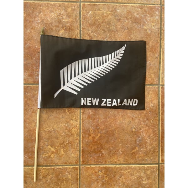 New Zealand Fern large hand flag