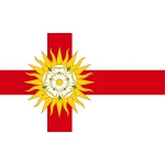 Yorkshire West Riding of hand flag