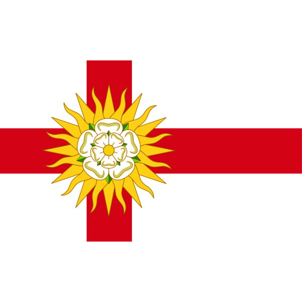 Yorkshire West Riding of hand flag