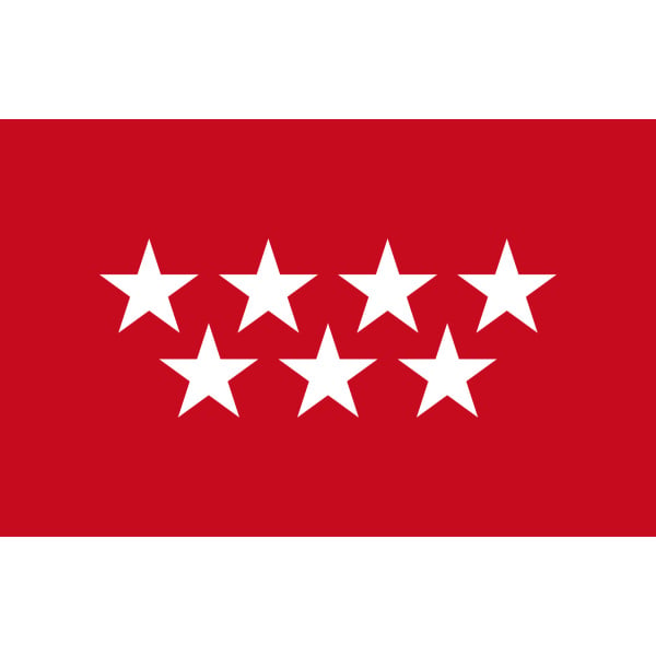 Spain Madrid table flag