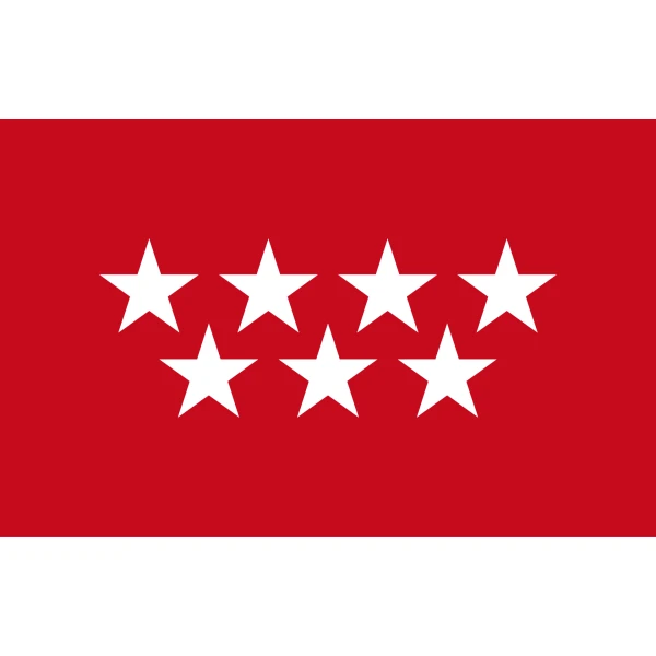 Spain Madrid table flag