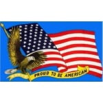 Proud to be American 5'x3'