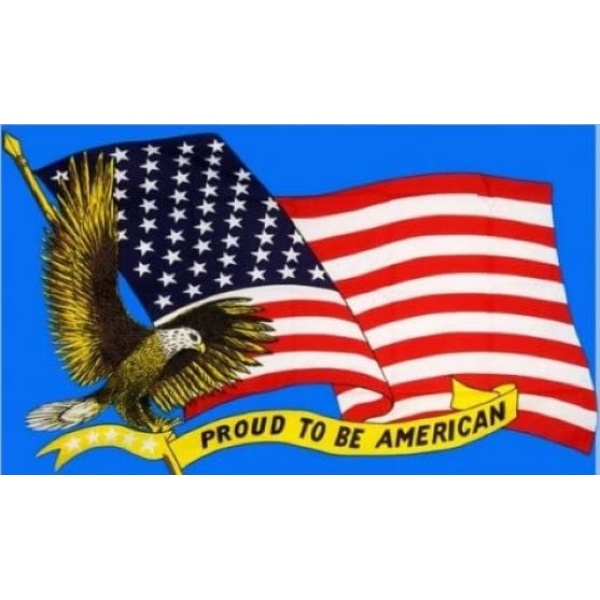 Proud to be American 5'x3'