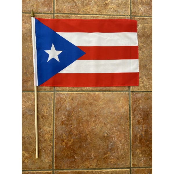 Puerto Rico large hand flag