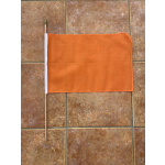 Plain Orange large hand flag