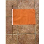 Plain Orange large hand flag