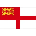 Sark medium hand flag