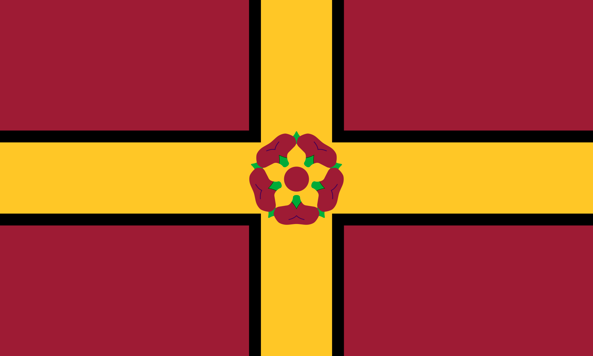 Northamptonshire Northamptonshire medium hand flag - Image 1