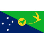 Christmas Islands hand flag