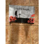 Lest We Forget large hand flag (Remembrance Day)