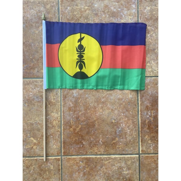 New Caledonia/Kanak large hand flag