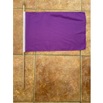 Plain Purple large hand flag