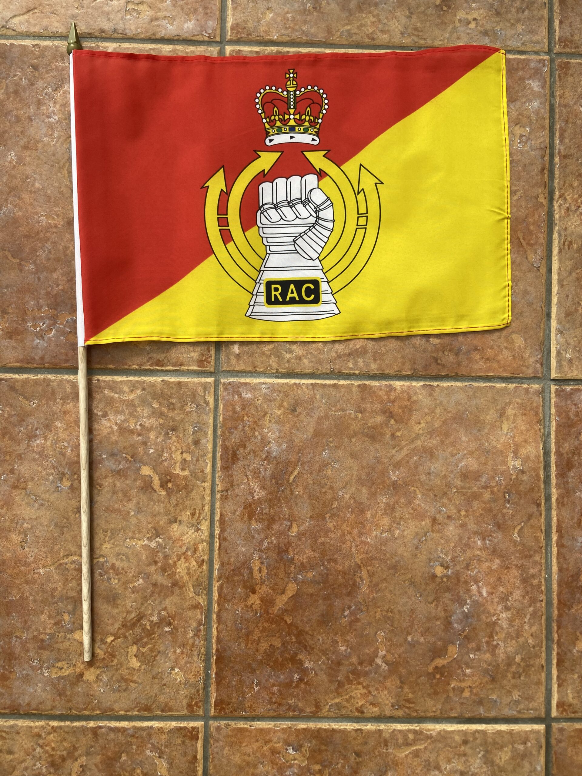 Royal Armoured Royal Armoured Corps large hand flag - Image 1