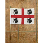 Sardinia large hand flag