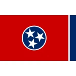 Tennessee table flag