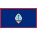 Guam medium hand flag