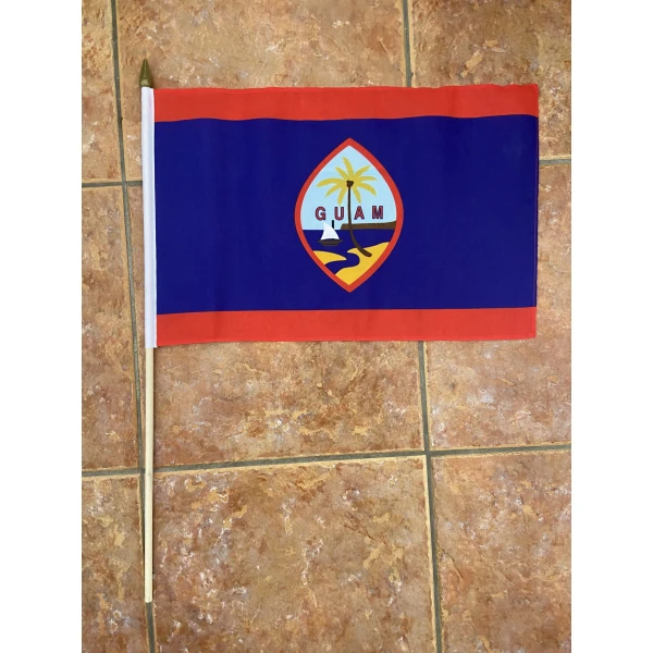 Guam large hand flag