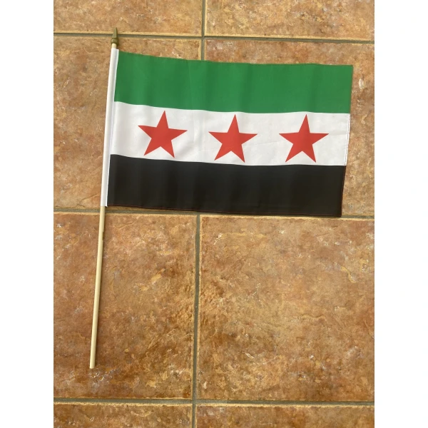 Old Syria (1932-1958/2024+) 3 stars large hand flag