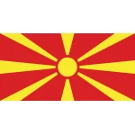 North Macedonia Hand Flag