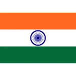 India medium table flag