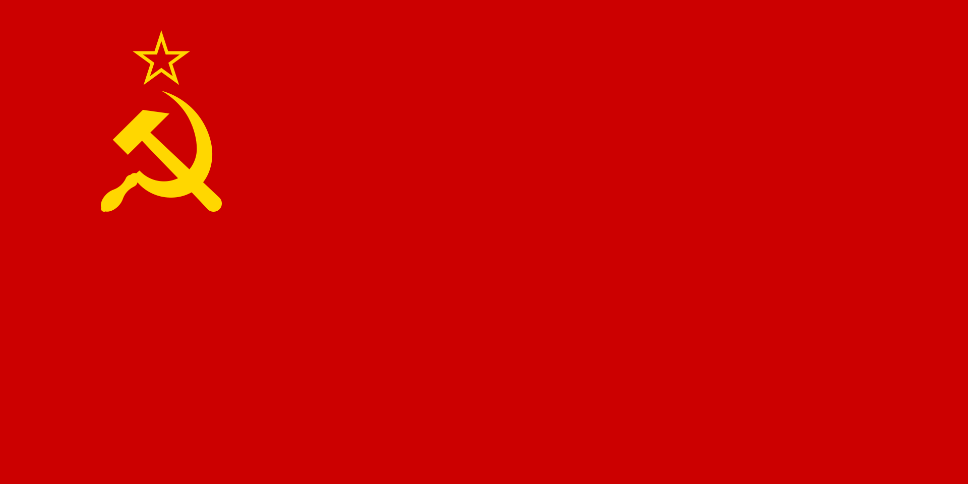 Russian hammer and sickle Russia Hammer and Sickle Hand Flag (USSR) - Image 1