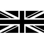 Giant Union Jack Black/White 8'x5'