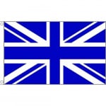 Union Jack Blue/White table flag