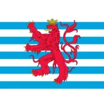 Luxembourg Civil Ensign (Lion) 3'x2'