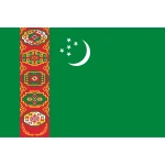 Turkmenistan table flag