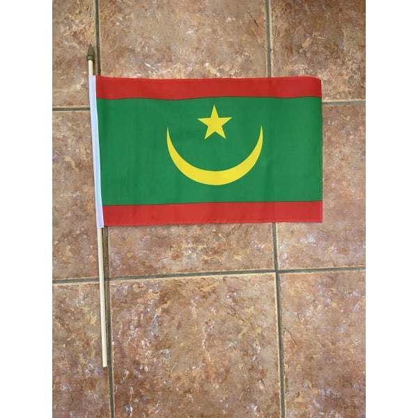 Mauritania new large hand flag