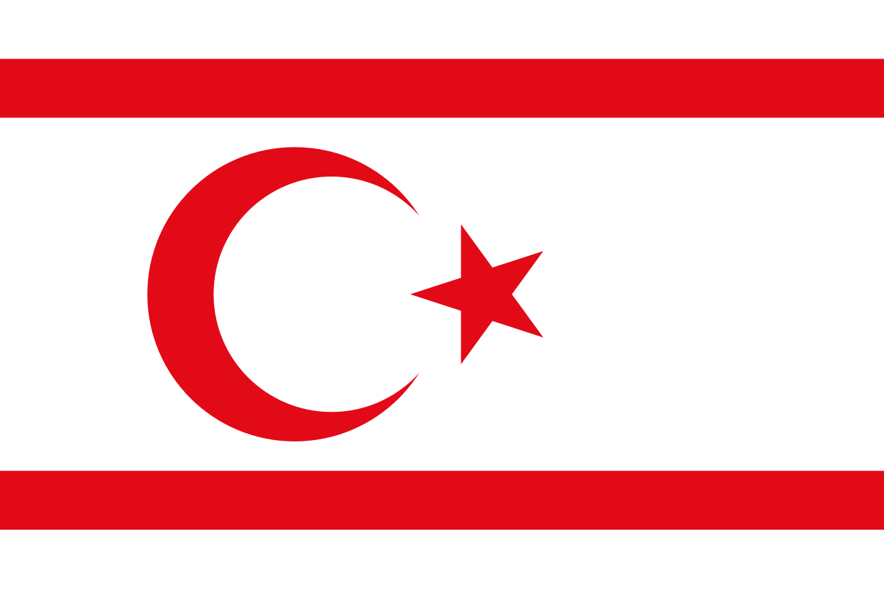 Northern Cyprus Northern Cyprus hand flag - Image 1