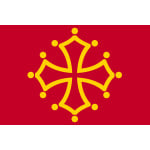 Midi Pyrenees hand flag