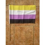 Non Binary large hand flag