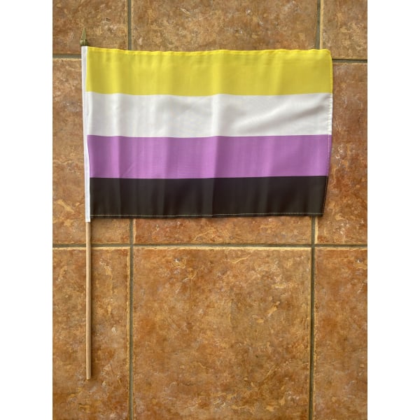 Non Binary large hand flag