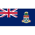 Cayman Islands hand flag