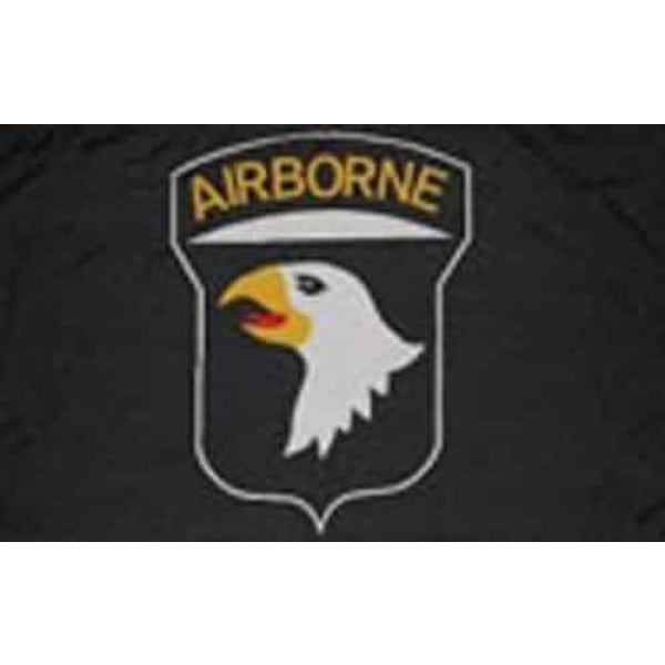 101st Airborne Black 5'x3'